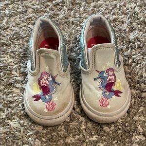 Toddler Van’s with mermaid and sea horse. Size 5.5